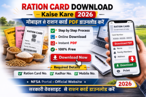 ration card download kaise kare 2026 मोबाइल से राशन कार्ड PDF डाउनलोड करने की प्रक्रिया