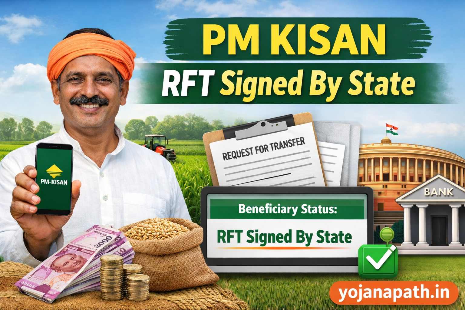 PM Kisan RFT Signed By State kya hai aur payment status ka matlab kya hota hai